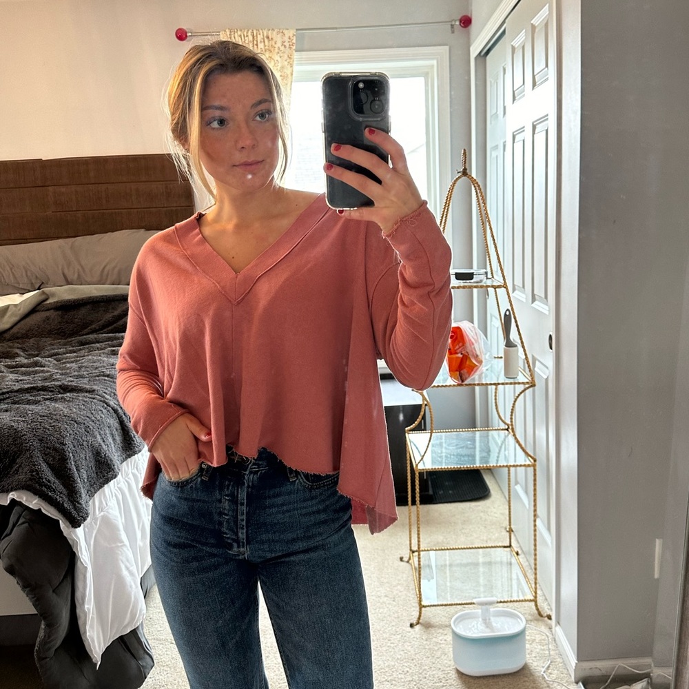 Urban outfitters blush pink sweater